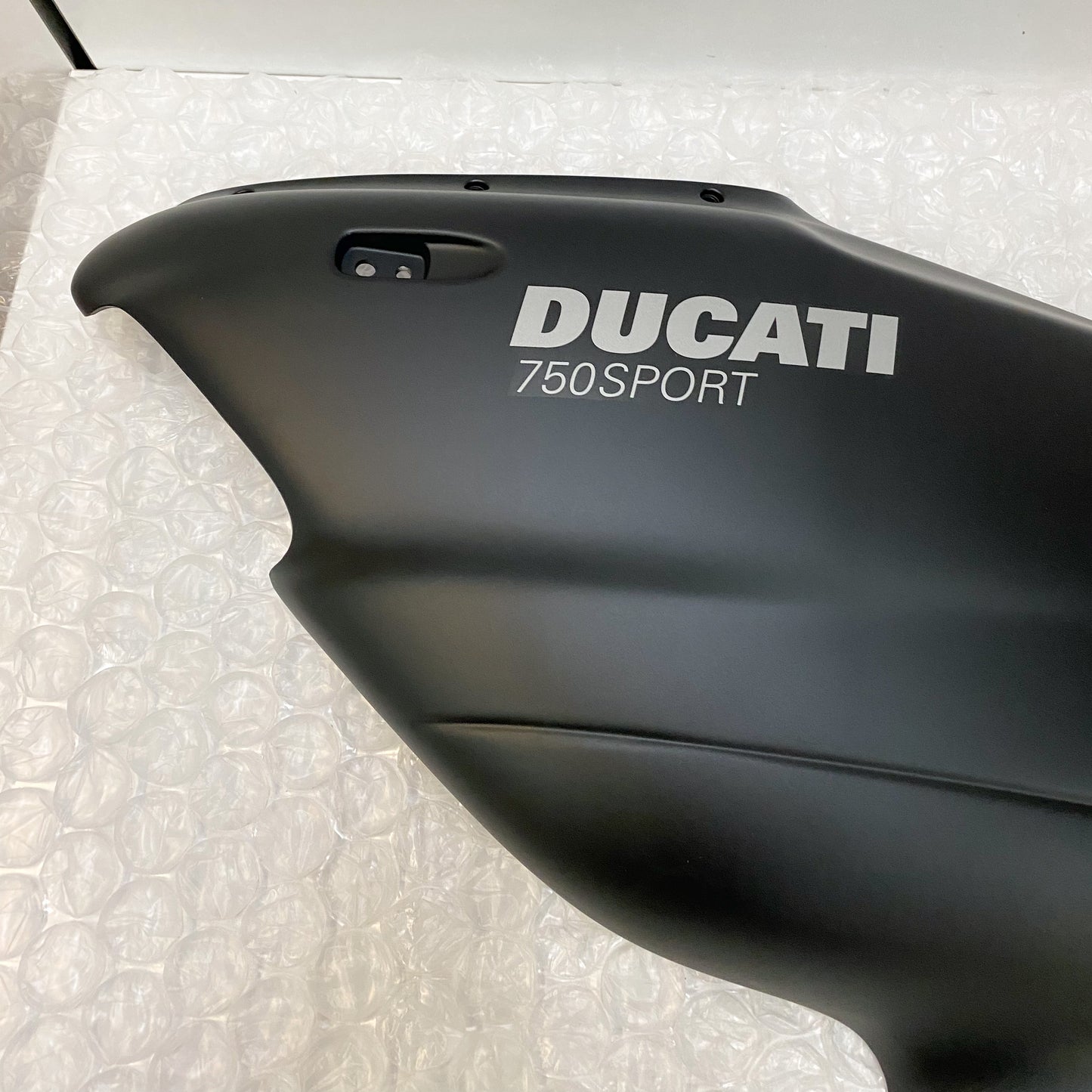 Ducati Supersport 750S Black Left Hand Half Fairing, 48010981AA NOS