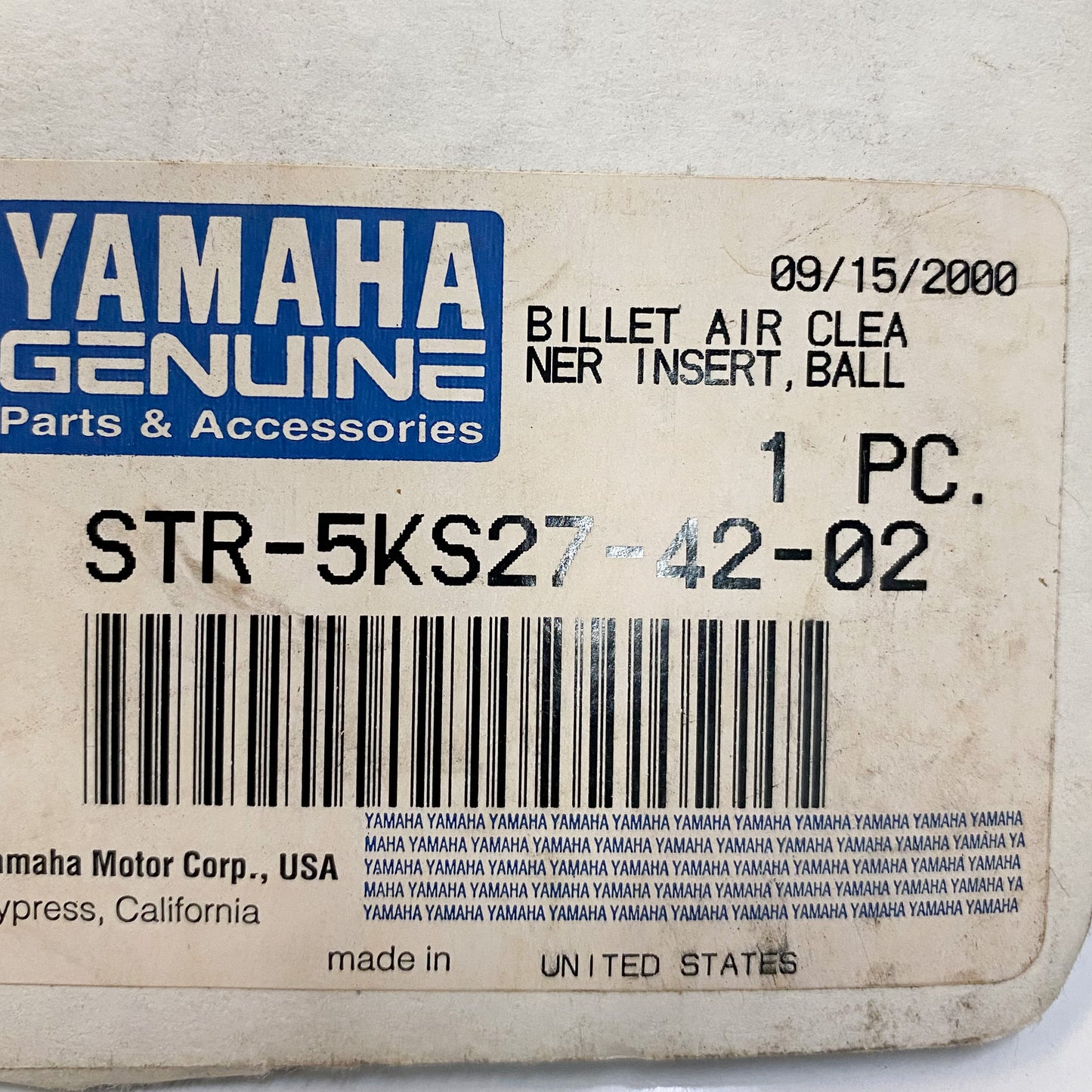 Yamaha Billet Air Cleaner Insert Ball Milled STR-5KS27-42-02