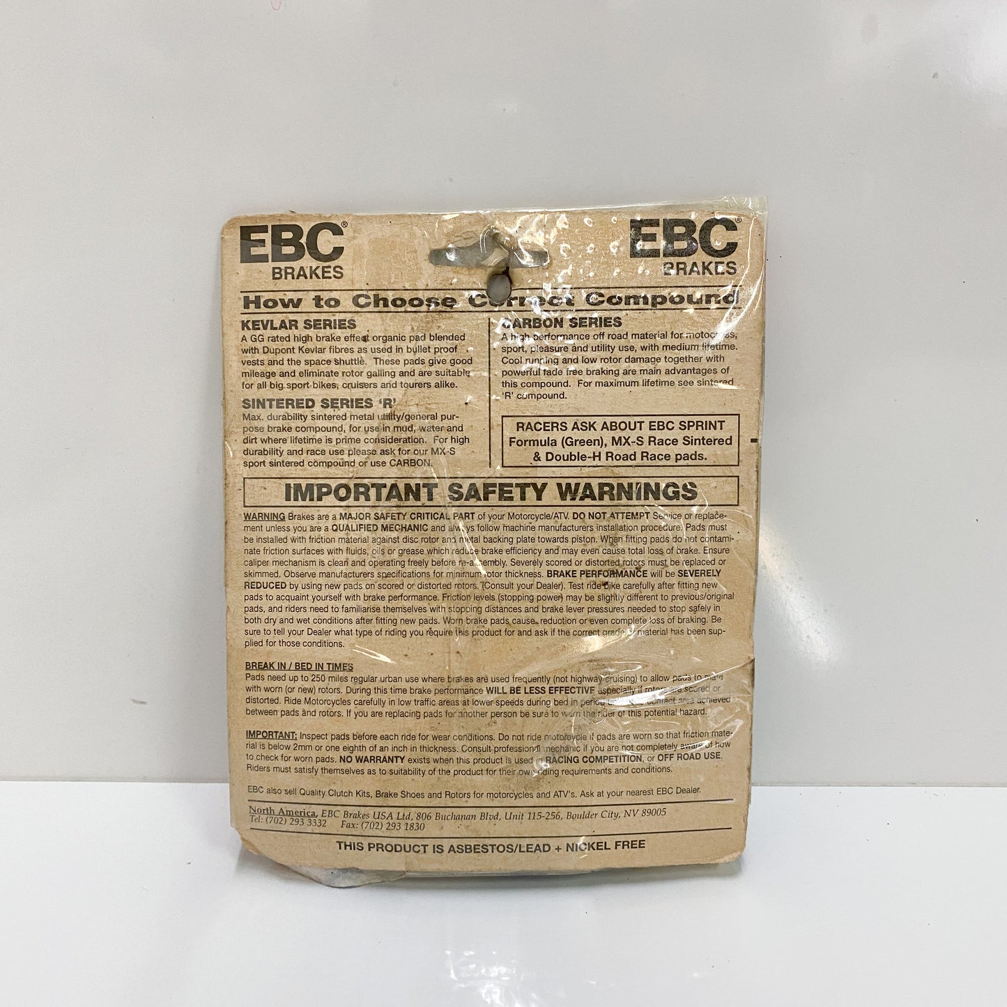 EBC FA81 Brake Pads -  Open Box